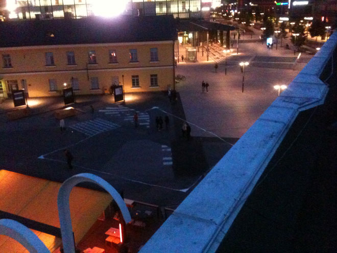 Night time view from the roof of Bio Rex